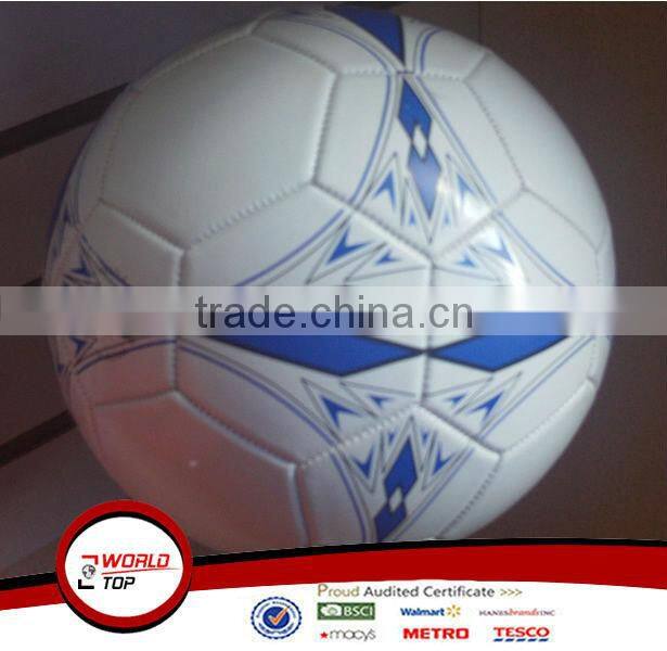 High quality hand stitched pvc soccer ball