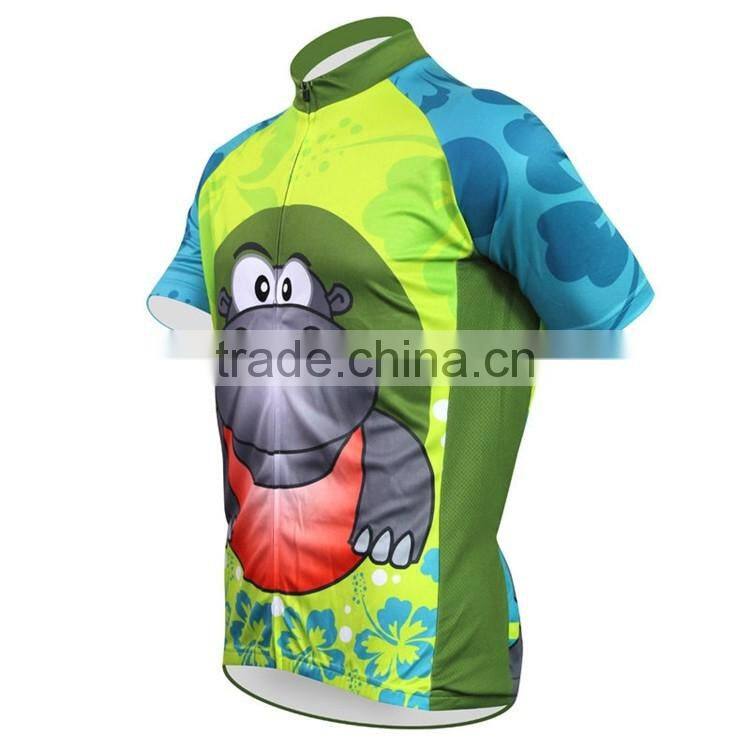 Kroad china sublimation print manufacturer fluorescent green/yellow cycling pro team jerseys