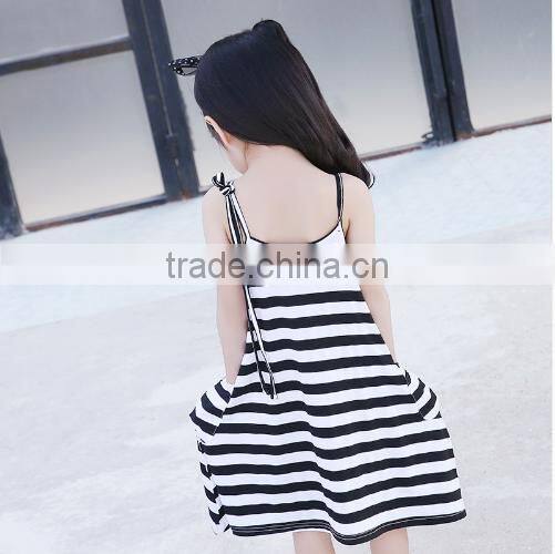 High quanlity mummy and daughter stripe clothes girls frocks designs wholesale new model western style dress