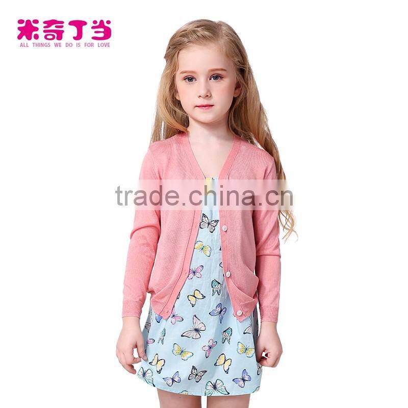 New style hot sale simple cardigan thin knitting multi-color girl cardigan sweater