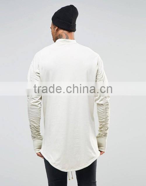 Top sale soft plain casual long sleeve turtle neck men t-shirt supplier in China