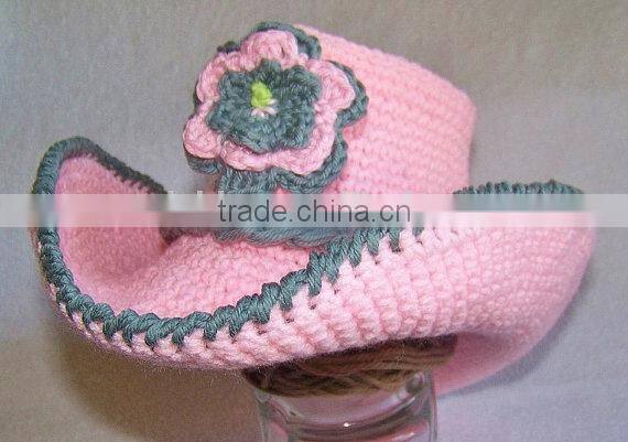 Wholesale Hot Sale Kids Cowboy Clothes Set Crochet Handmade Hats Clothing For Baby
