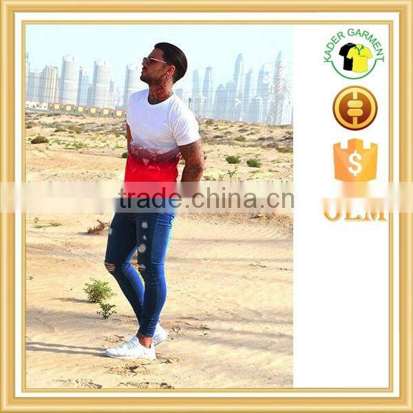 Hot sale mens ripped jeans blue destroyed urban jeans denim manufacturer