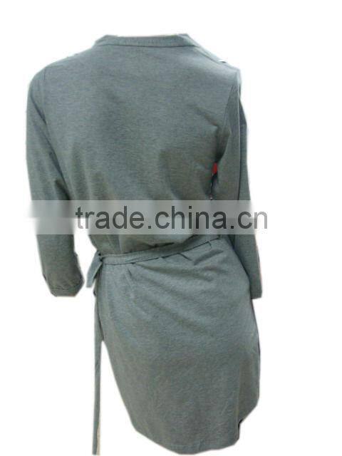Grey Cotton Sleepwear For Women