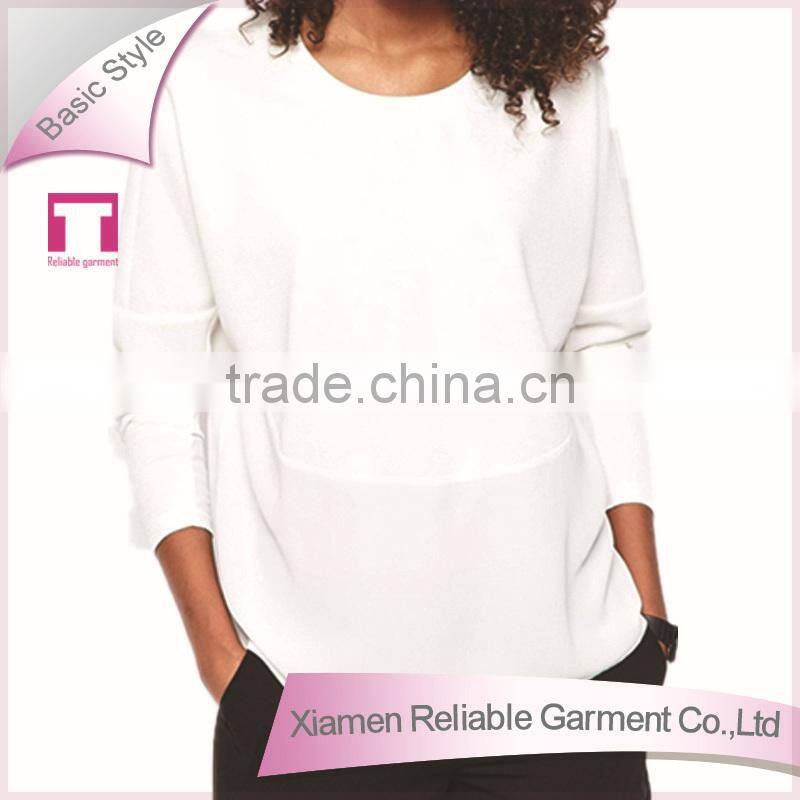 Blank women girls stylish long sleeve hoodies