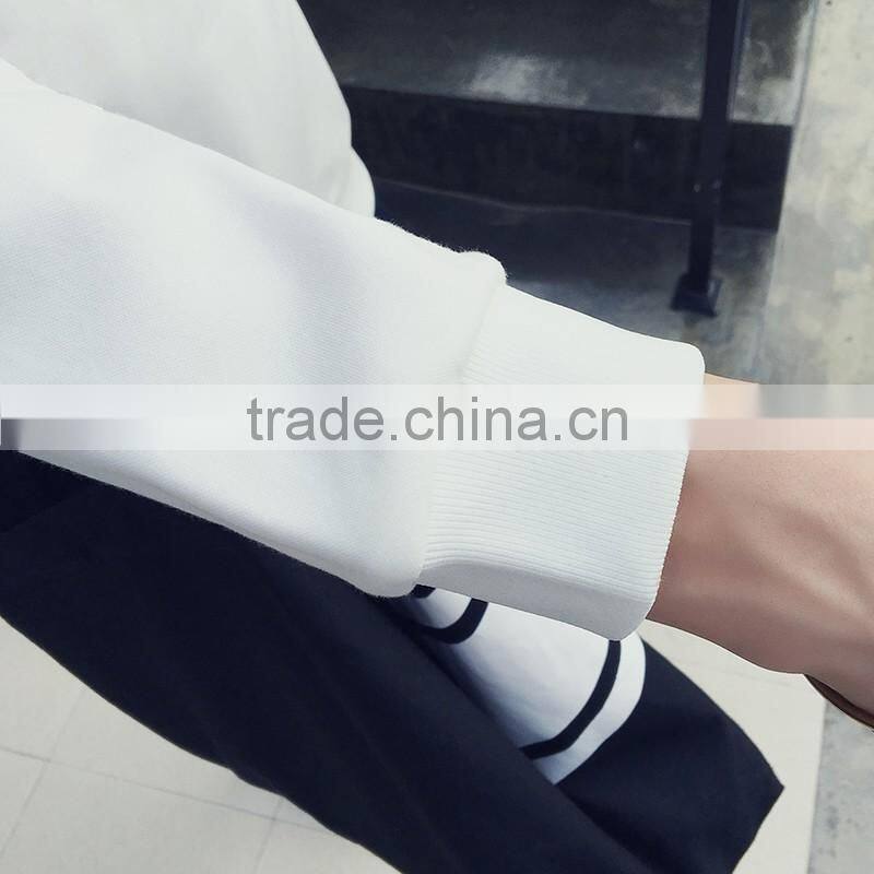 2016 New Design Men 3D Effect White Hoodie Men Sport Wear Clothing