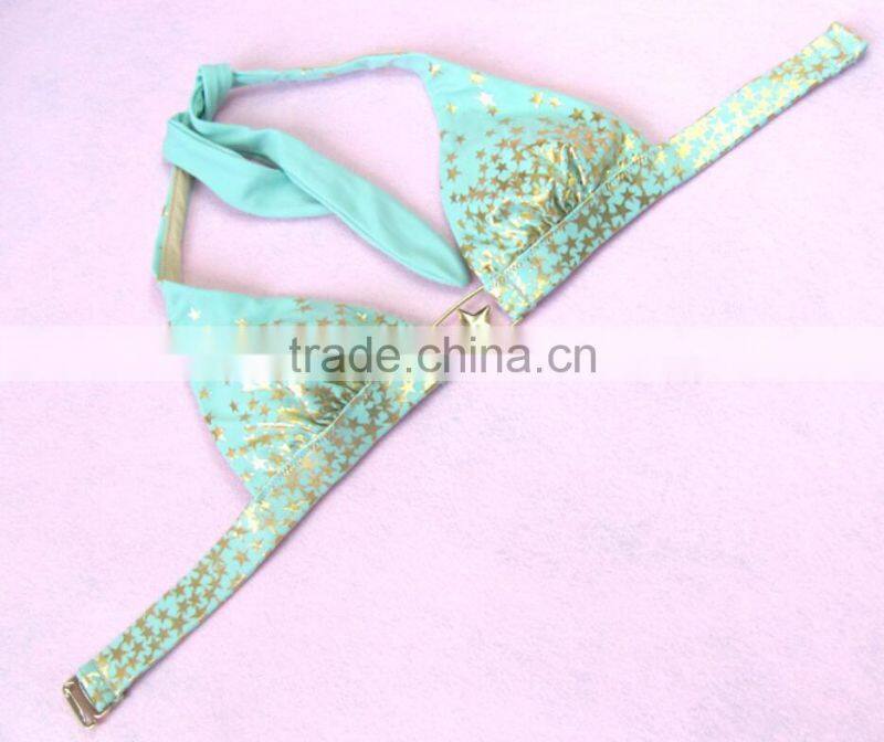 M866 dingyang fashion sexy latest metal five star split bikini swimwear