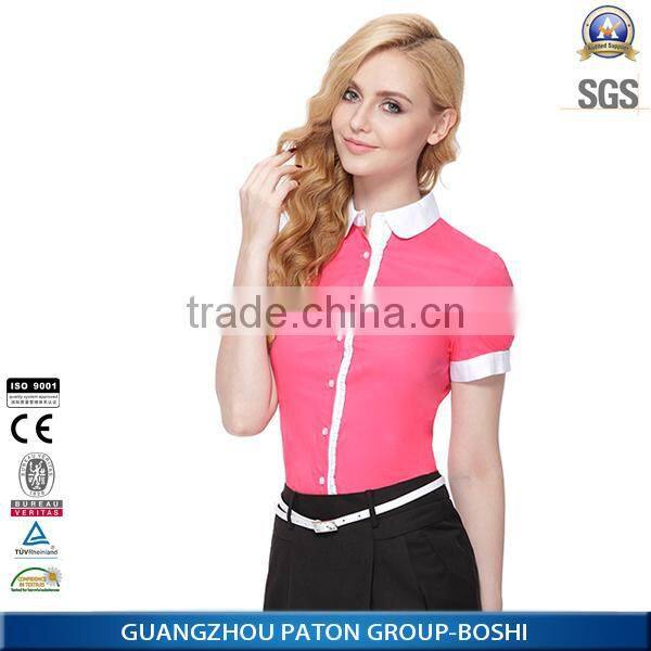 Cheap High Quality women's office uniform design polo shirt