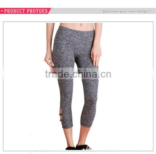 Custom Women Yoga Wear Polyester Spandex Dry Fit Sexy Gym Fitness Leggings