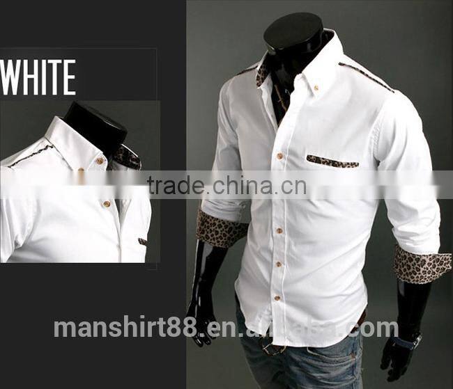 mens slim fit long sleeve organic cotton dress shirt