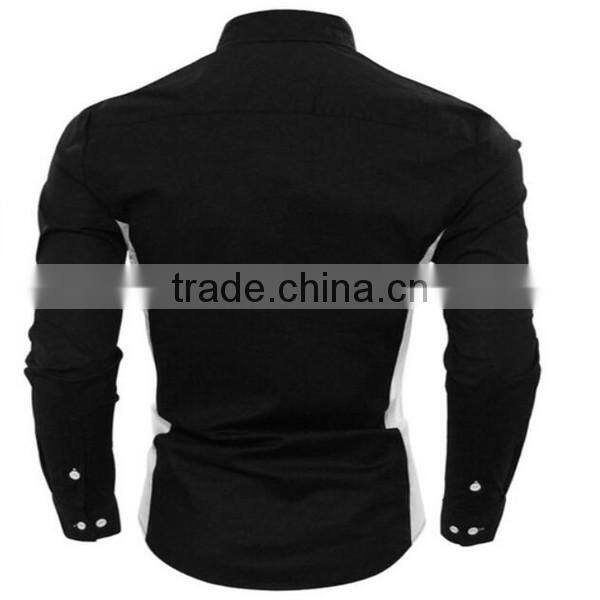 2016 new wholesale Two Toned Slim Fit custom mens casual dress shirts