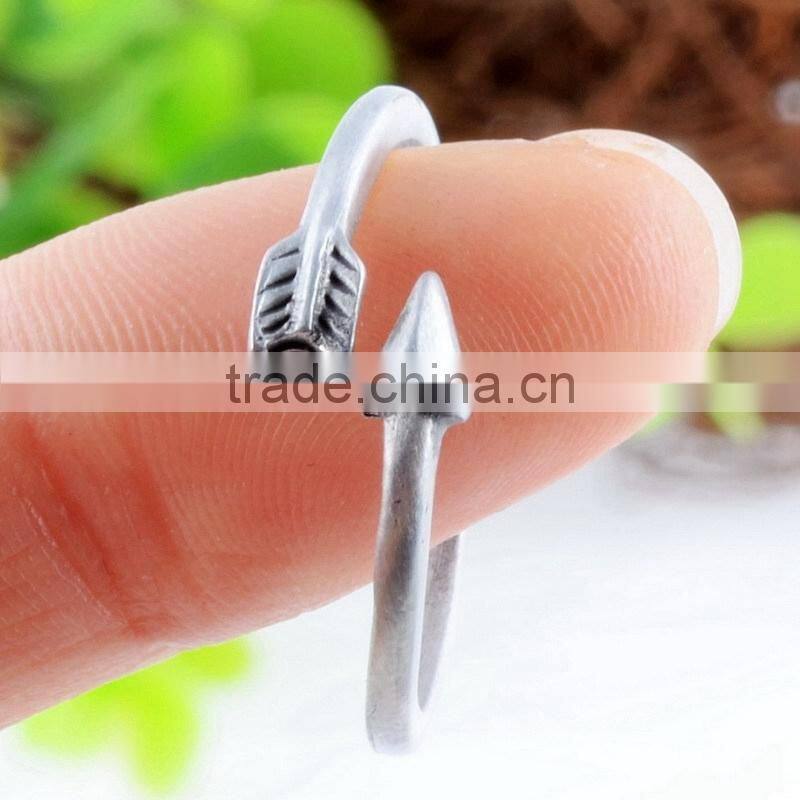Gold /Silver Plated Adjustable Ring Arrow Wrap Rings Women Jewelry