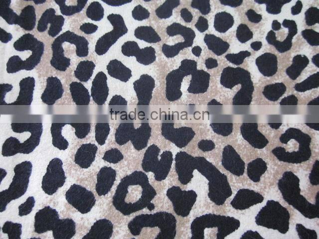 leopard printed flannel