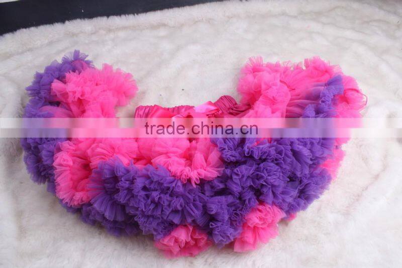 lovely design hot sale fluffy chiffon baby pettiskirt wholesales pettiskirt kids pettiskirts