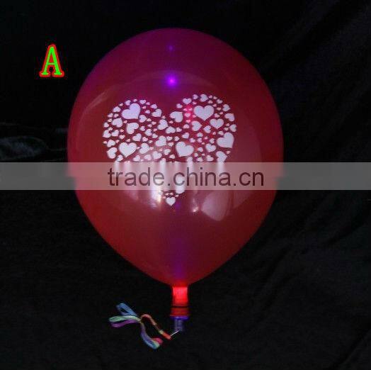 Wholesale LED Light latex Flashing balloon Party Decoration Valentine's day Gifts