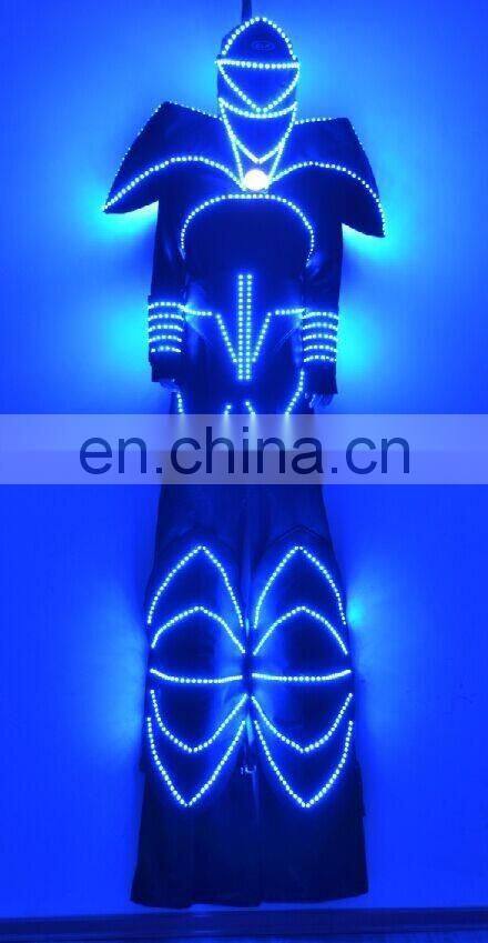 led jumping suit stilts walker led robot costume