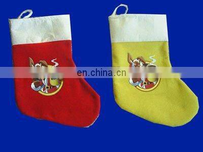Hot selling promotional santa Stocking christmas stocking xmas stocking