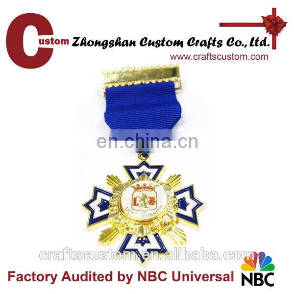 Honor Crown with Logo Custom Metal Medals for sale