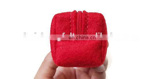 Round Felt Stationery Pouch Bag Case for students
