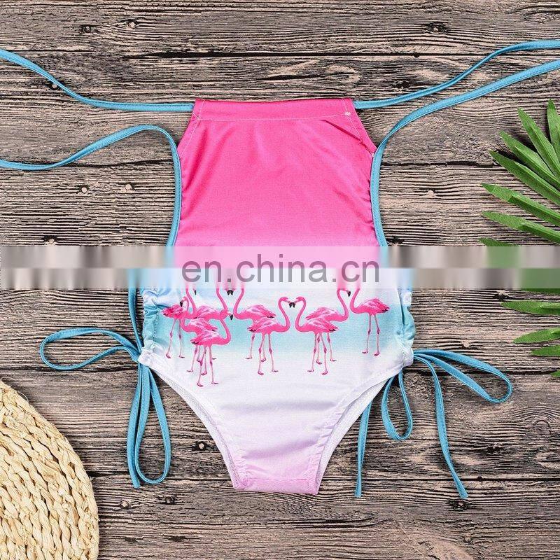 2019 Ins flamingo swimwear beachwear kids bikini 2-6years