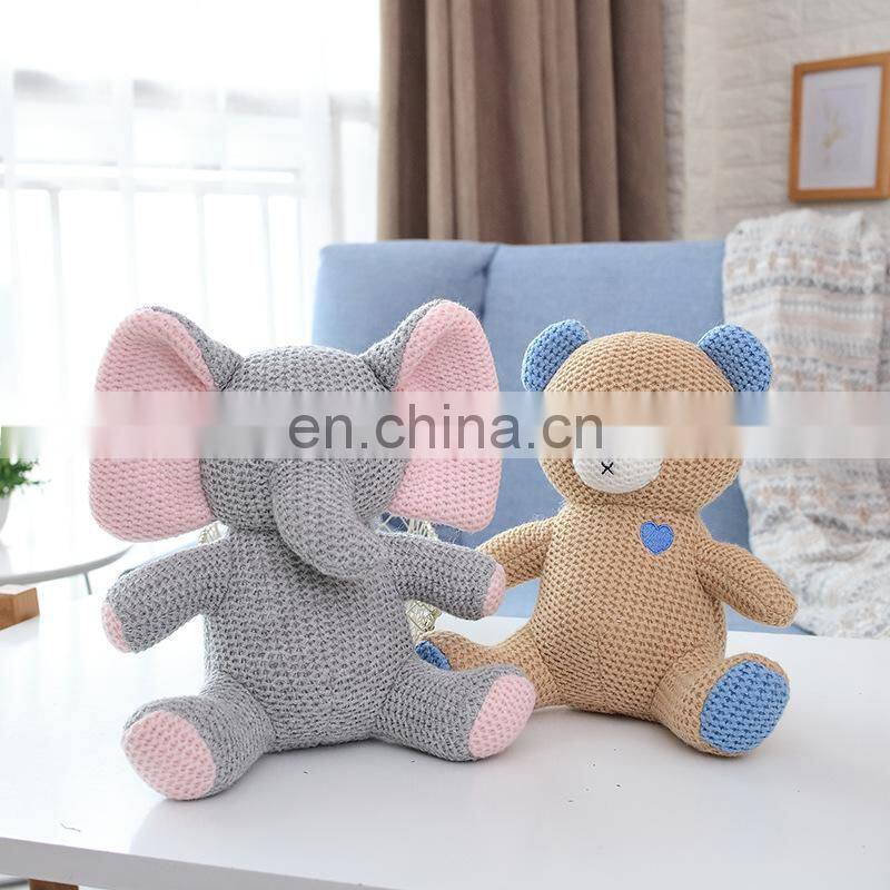 Student Kids crocheted & knitted stuffed animals toys Bunny elephant dinosaur Patterns Valentine Day gift lover gifts