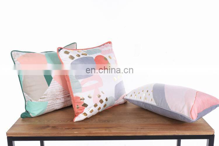 China manufacturer comfortable silver plating pillow/cushion cover for home decor