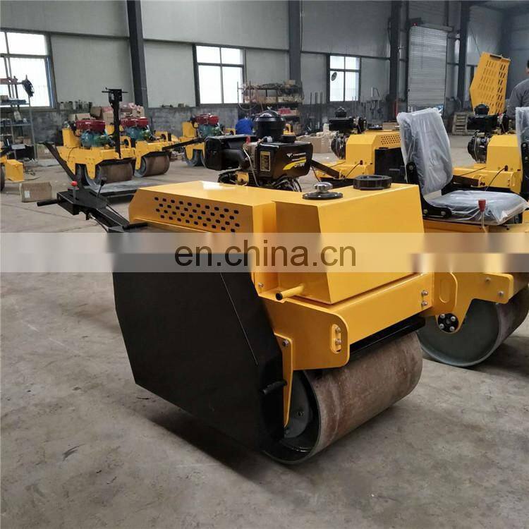 CE mini tandem pedestrian road rollers for soil compaction and asphalt patching for sale