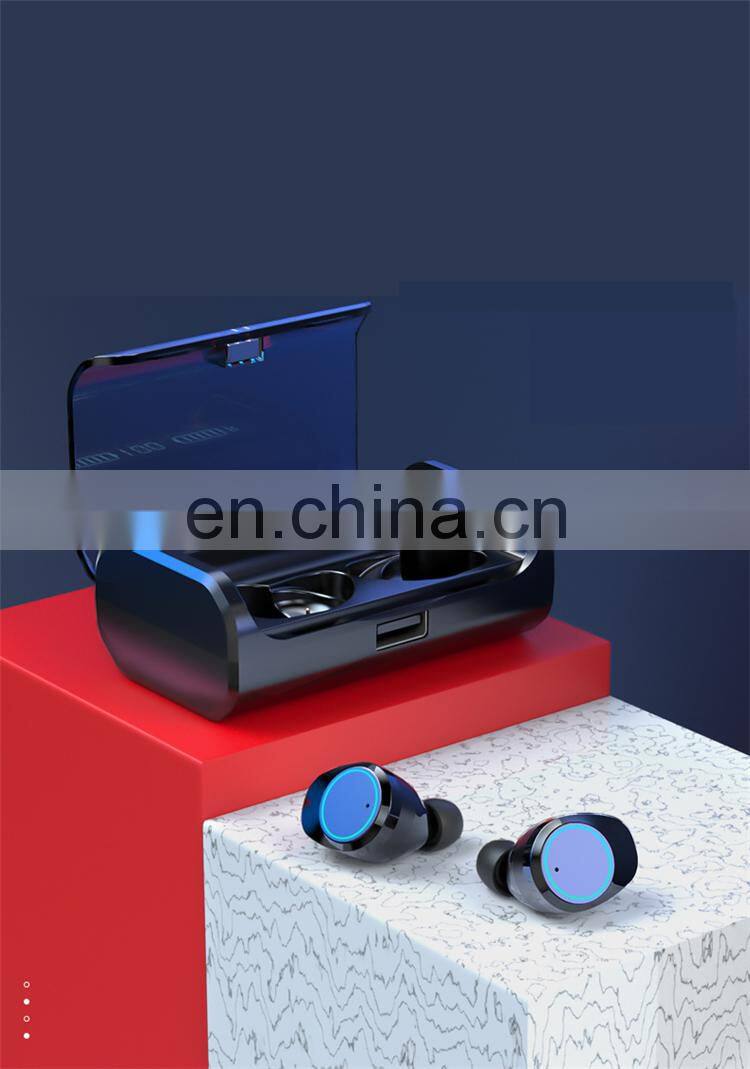 Smart Touch HIFI Headset Waterproof mini tws earbuds with LED Display Large Capacity Battery Case