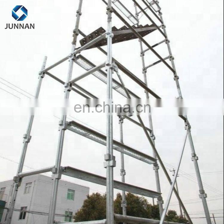 a frame scaffolding for building construction