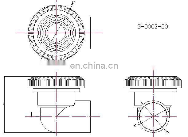 PVC Body ABS Front Whirlpool Water Suction Bathtub Suction