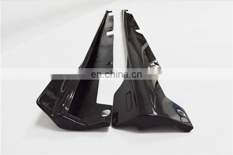 GT GTS carbon finber front lip bumper vent side skirt diffuser rear wing for GT GTS to B style