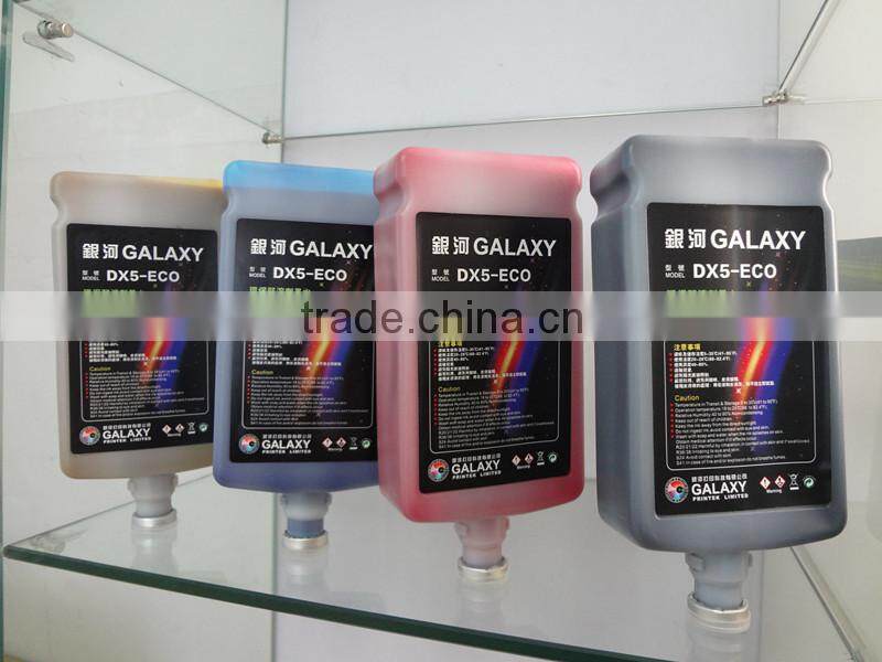 Cheap ink! DX5 print head eco sol ink galaxy ink for big sale