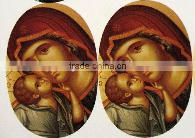 OEM 3d pictures of jesus christ print label sticker