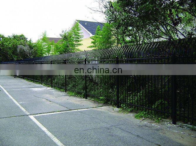 Used High Quality Anti-Theft Bending Top Powder Coated Steel Fence