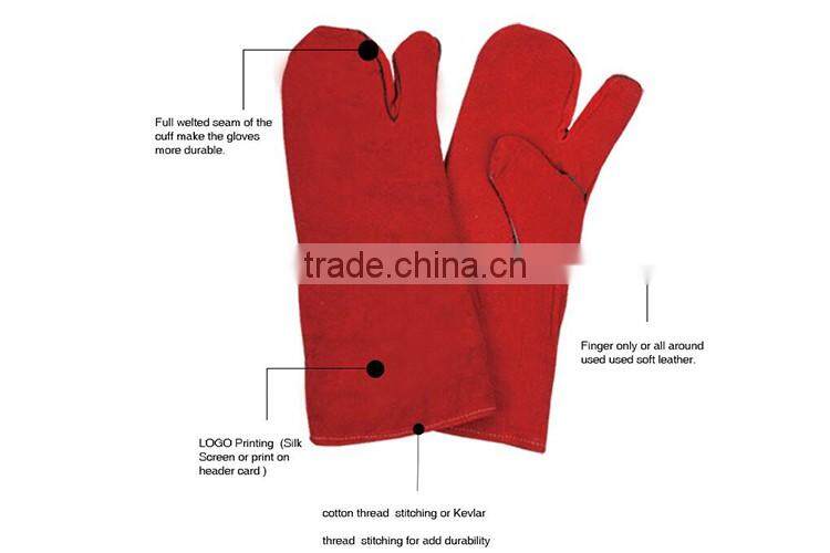 Popular One Finger Gloves Heavy Duty Leather Gloves LG036