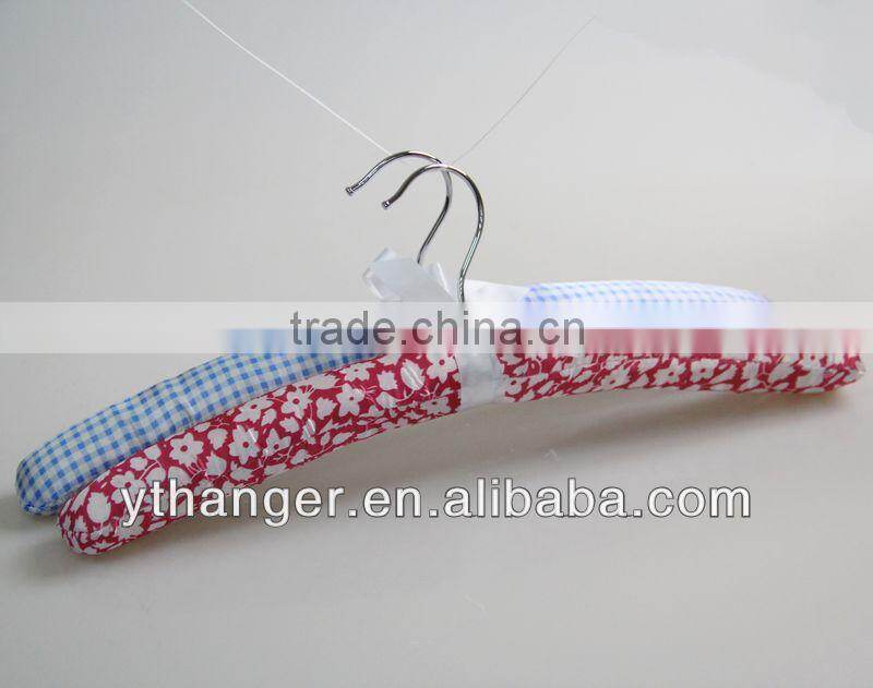 ST042 underwear hanger foam satin hangers purple