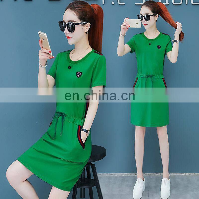 Manufacturers wholesale waist dress loose casual sports bag hip skirt plus size women's S-5XL