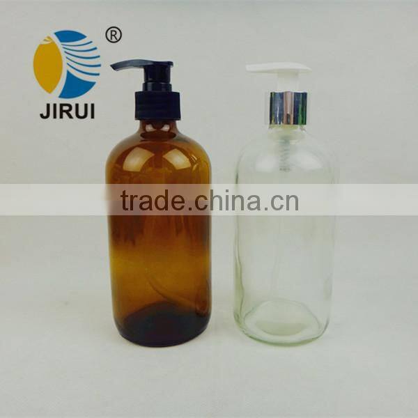 Boston round Glass Soap Dispenser