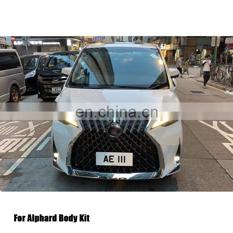 Car PP Body Kits for Alphard 2016+ Upgrade LM300/350 Body Kit Bumper Guard