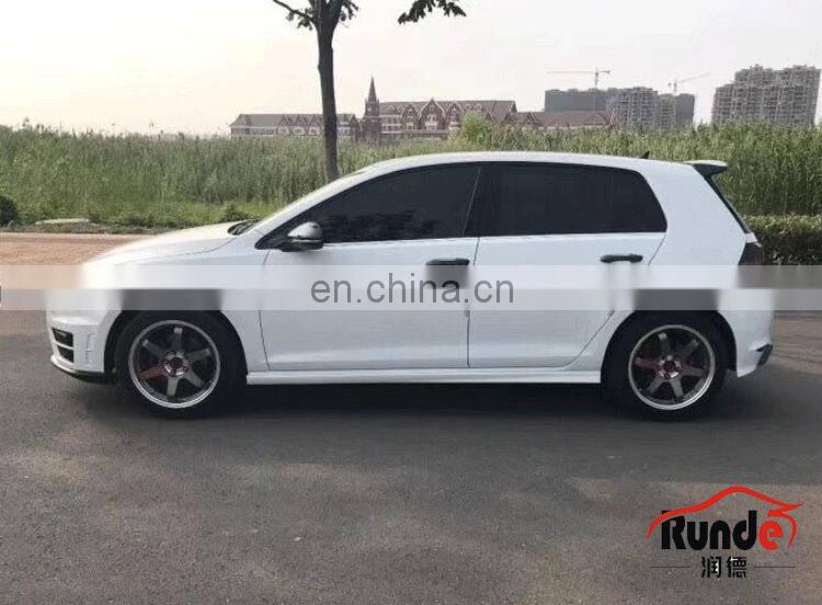 Runde ABS Material R Style Body kit Front Rear Bumper Side Skirt Grille For 12-17 Volkswagen Golf 7 And Golf 7.5 body kit