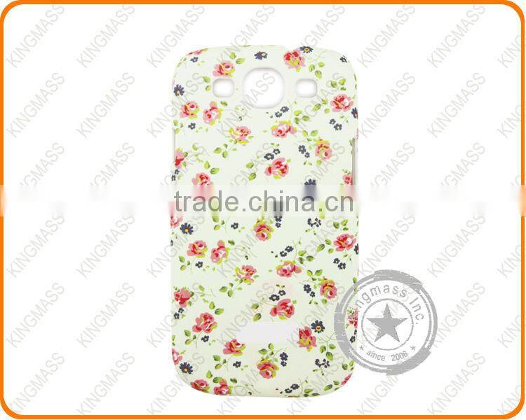 2014 Floral full printing mobile phone back covers for galaxy S4