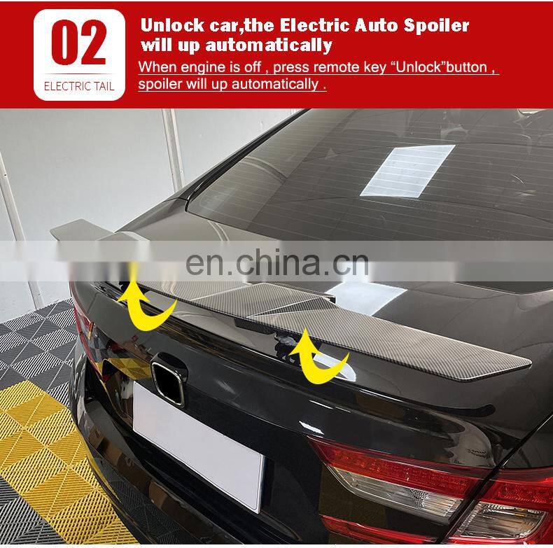 Large Inventory Gloss Carbon Fiber ABS Brake Light Electric Car Spoiler Rear Trunk Spoiler For Citroen C5 2010-2022