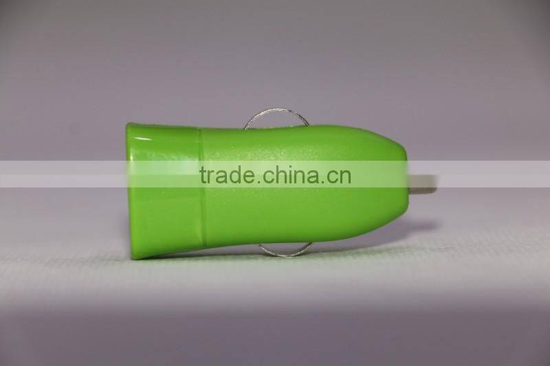 Pocket-size interface USB car charger 12V 24V auto charger new tiny design car charger