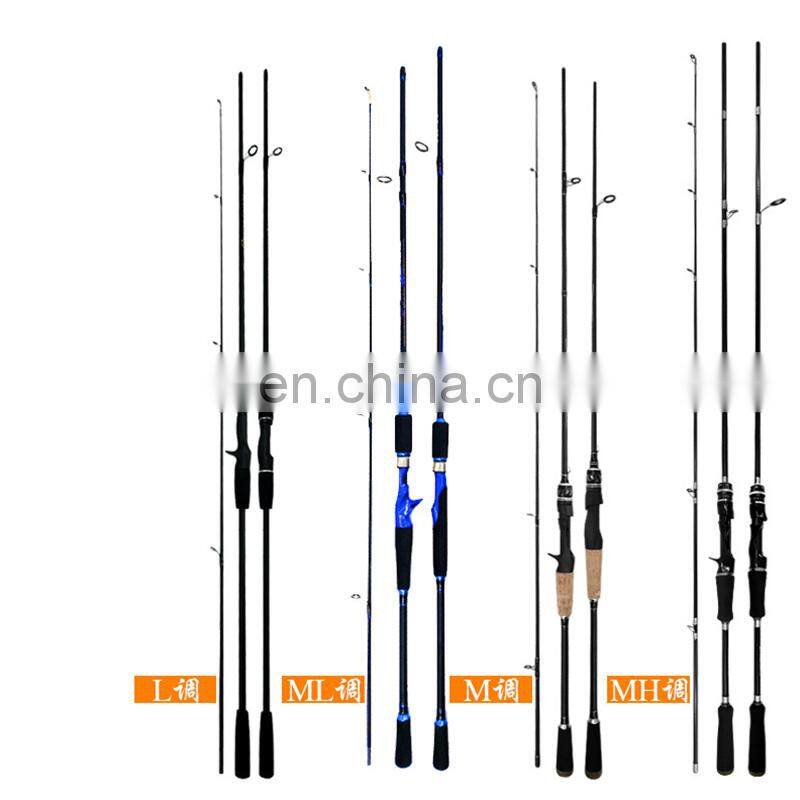 Ultralight 2 Piece  section tips Travel Saltwater Cork Handle Carbon Fiber Fly  fishing stands of rod