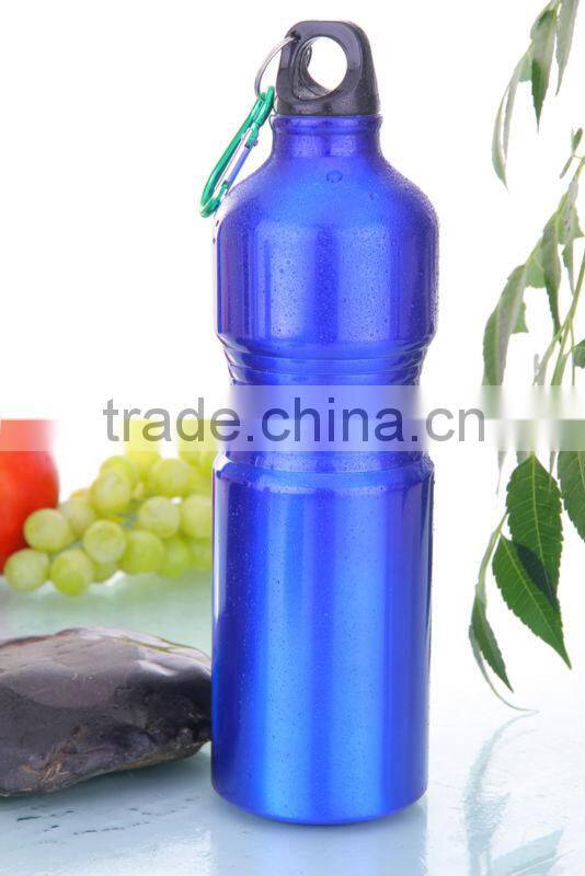 750ml Hot Sale Portative Aluminium Water Bottles With Carabiners