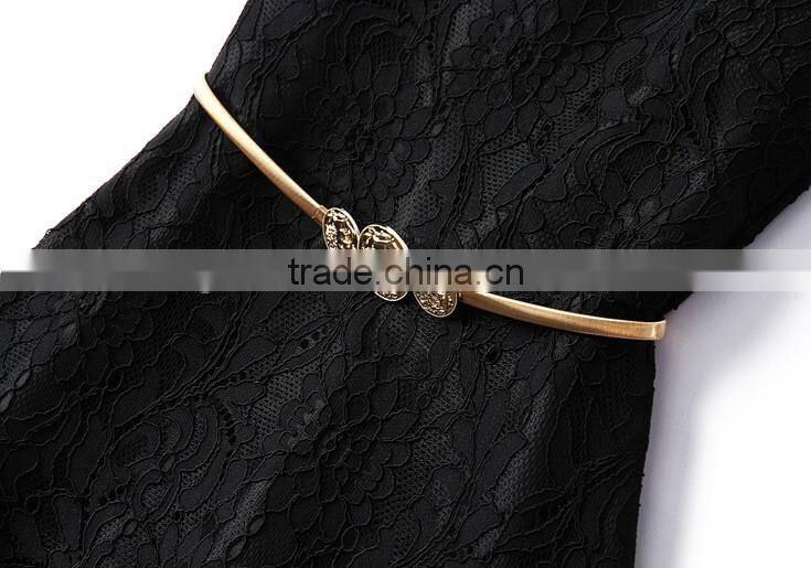Sexy Slim Dress Sleevess Lace Dress womans evening dress