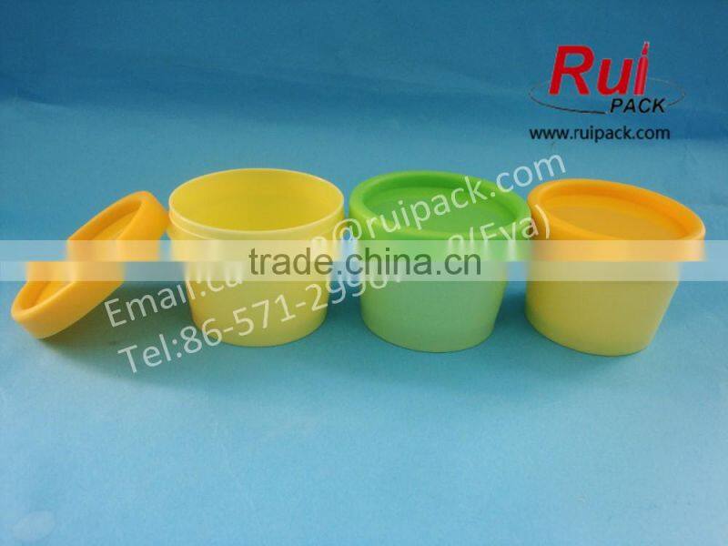 60g plastic matte double layer cosmetic cream jar, 60ml PP empty two layer cream container