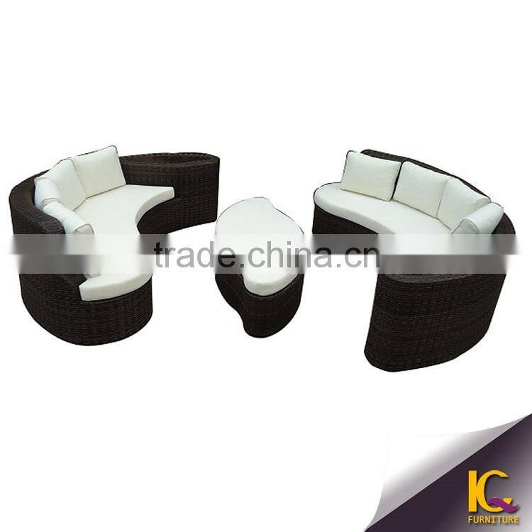 Most popular waterproof rattan outdoor furniture sofa set patio sofa