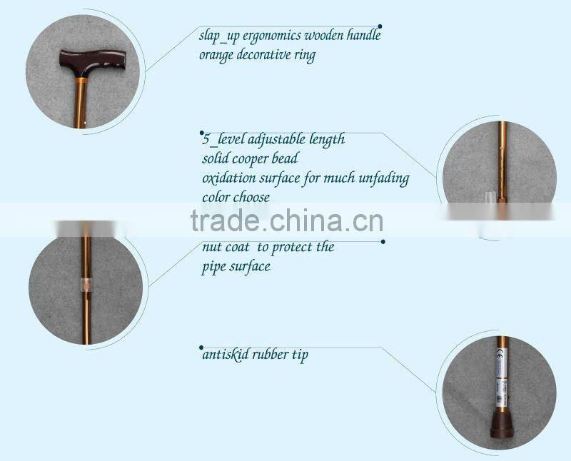 Wooden Cane Walking Sticks Golden Color