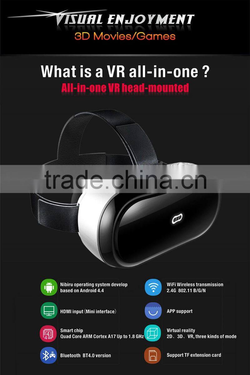 WIFI Bluetooth 4.0 3d glasses All in one Virtual Reality VR headset